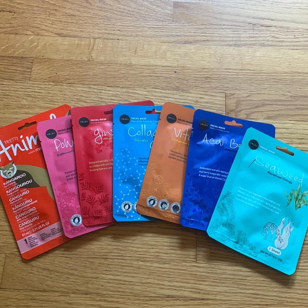 Unopened sheet masks